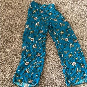 Floral wide  leg pants